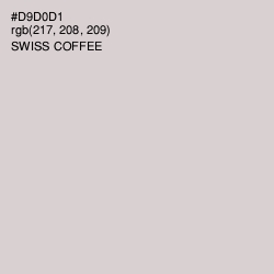 #D9D0D1 - Swiss Coffee Color Image